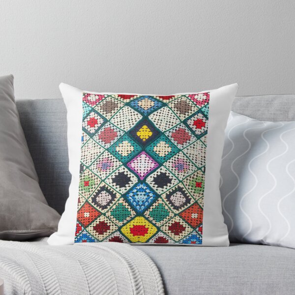 Item preview, Crochet Granny Square Pattern In Multi-Color designed and sold by lincolnloritas.