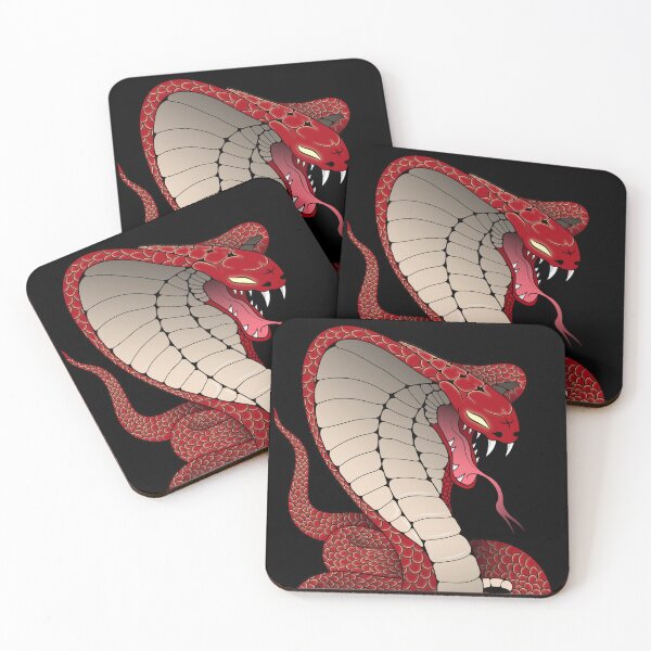 Item preview, Red Cobra Illustration designed and sold by RodeLineArt.