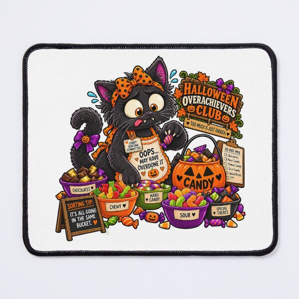 Item preview, ⚡HALLOWEEN OVERACHIEVERS CLUB - Kit's Candy Sorting Chaos designed and sold by WheelieGdArt.