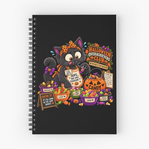 Item preview, ⚡HALLOWEEN OVERACHIEVERS CLUB -  Kit's Candy Sorting Chaos - dark version designed and sold by WheelieGdArt.