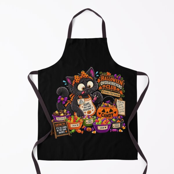 Item preview, ⚡HALLOWEEN OVERACHIEVERS CLUB -  Kit's Candy Sorting Chaos - dark version designed and sold by WheelieGdArt.