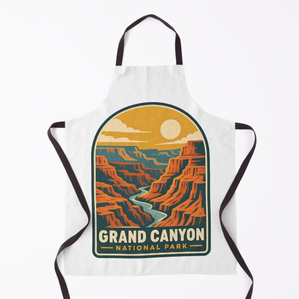 Item preview, Grand Canyon National Park, Grand Canyon National Park Vintage Sunset Hiking Badge designed and sold by graphic-genie.