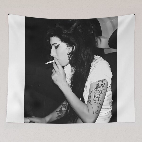 Item preview, Vintage Portrait Musical Amy Smoking Style Poster designed and sold by regiolapa.