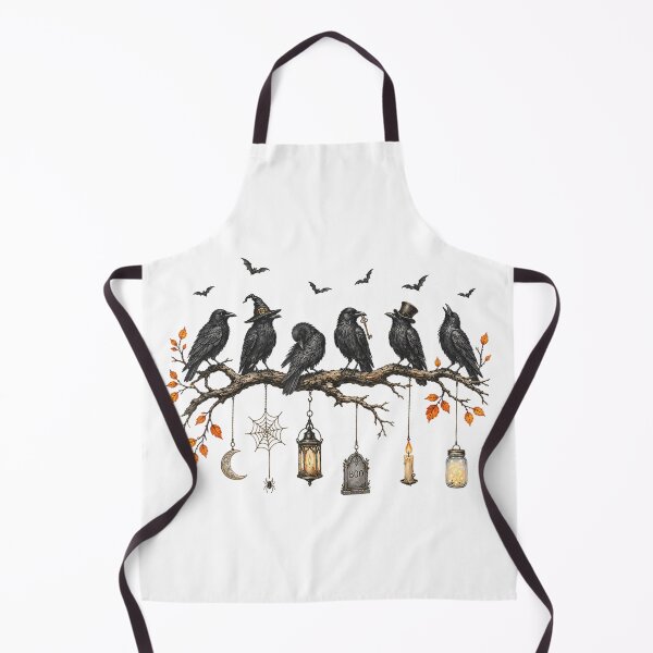 Item preview, Black Crow Halloween Cute Spooky Season Fall Halloween Bird  designed and sold by Daisy Grimes.