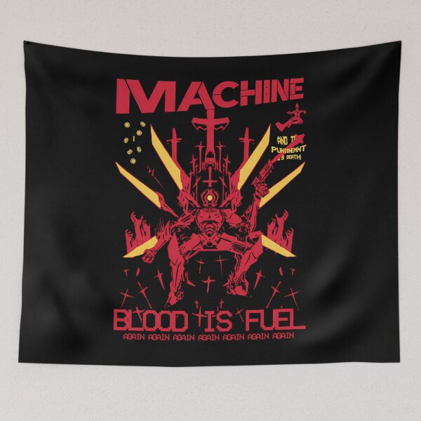 Item preview, Machine Blood Is Fuel Again Ultrakill designed and sold by naglivya.