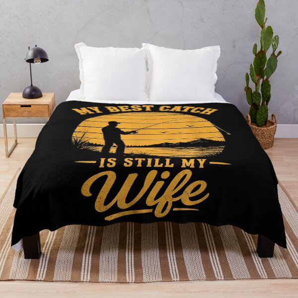 Item preview, My Best Catch is Still My Wife, Funny Fishing Husband Angler designed and sold by LeroyAshl.