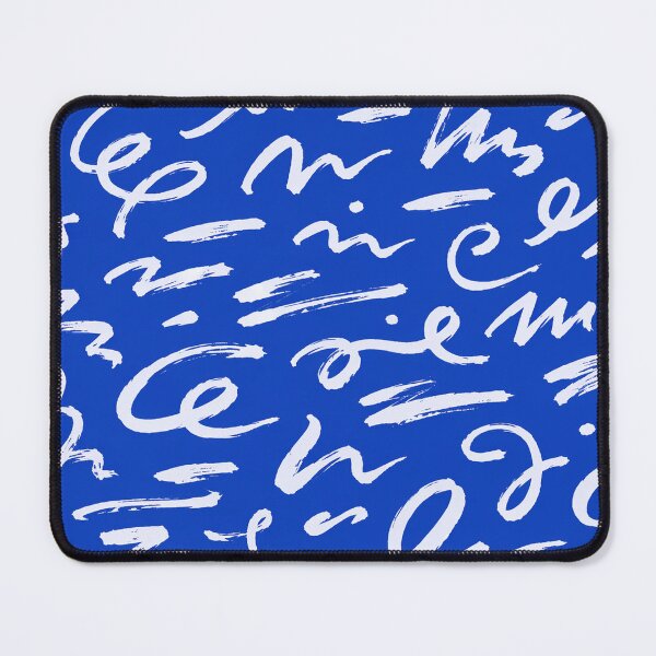 Item preview, Cobalt Blue Abstract Brushstroke Line Art Pattern designed and sold by FestivityFinds.