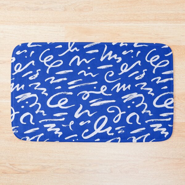 Item preview, Cobalt Blue Abstract Brushstroke Line Art Pattern designed and sold by FestivityFinds.