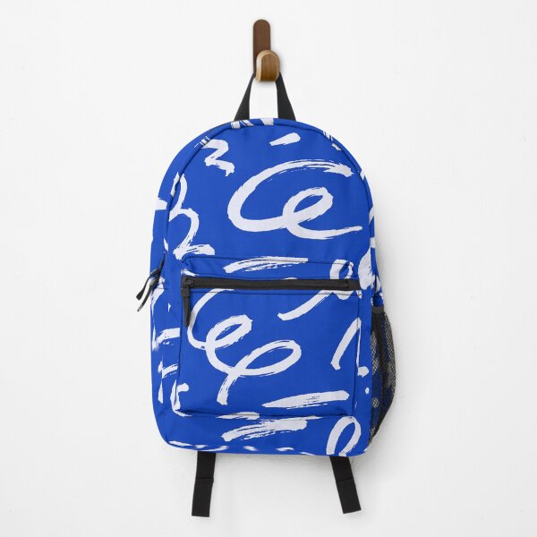 Item preview, Cobalt Blue Abstract Brushstroke Line Art Pattern designed and sold by FestivityFinds.