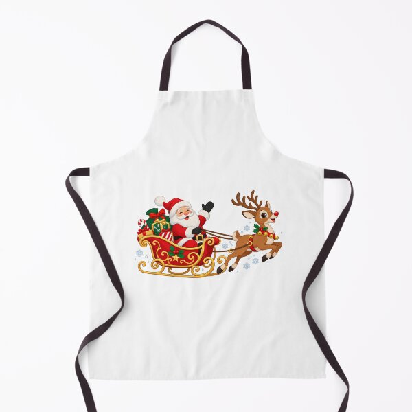 Item preview, Santa Sleigh with Reindeer and Wrapped Gifts designed and sold by skyartdesign.