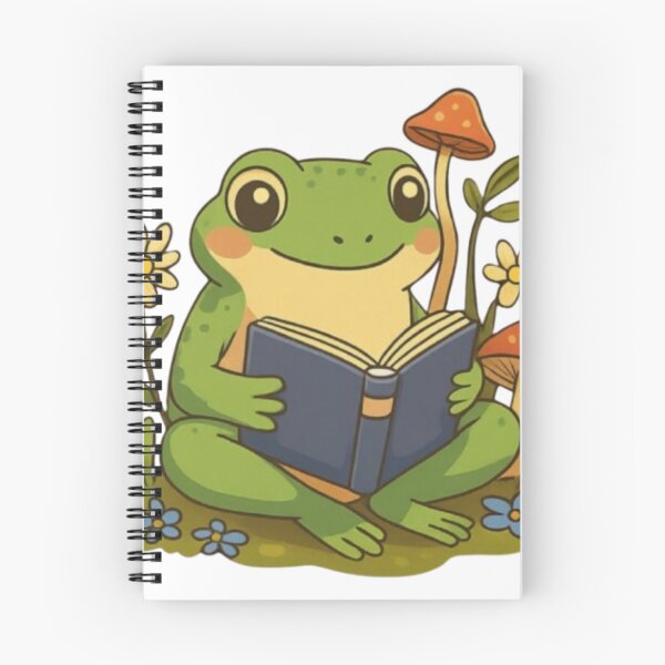 Item preview, Cozy Frog Reading a Book Sticker – Cute Bookworm Frog designed and sold by Shree shyam khatu ji.