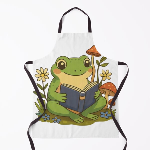 Item preview, Cozy Frog Reading a Book Sticker – Cute Bookworm Frog designed and sold by Shree shyam khatu ji.