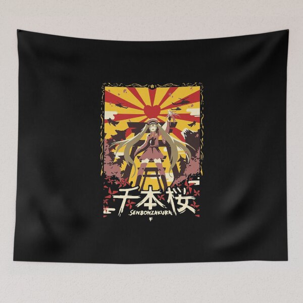 Item preview, Senbonzakura Vocaloid Anime Cherry Blossoms Rising Sun Art designed and sold by nikigum.