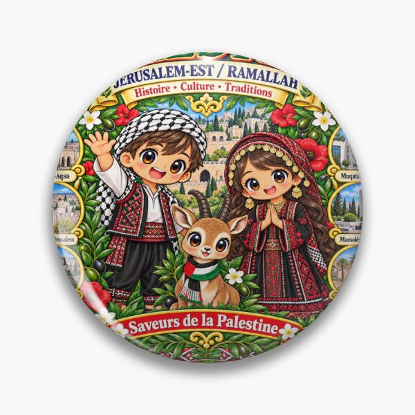 Item preview, Palestine East Jerusalem / Ramallah – Kawaii Trip, Heritage, Traditions and Palestinian Flavors designed and sold by Cifi64.
