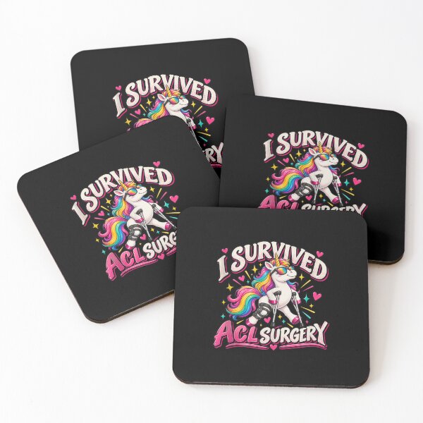 Item preview, I Survived ACL Surgery Funny Unicorn  designed and sold by NguboNorento.