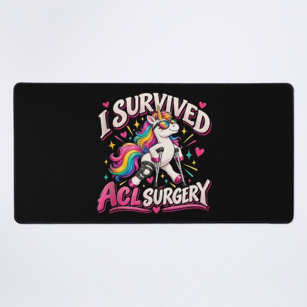 Item preview, I Survived ACL Surgery Funny Unicorn designed and sold by NguboNorento.