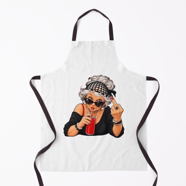 Item preview, Funny Sassy Old Lady With Middle Finger designed and sold by lincolnloritas.