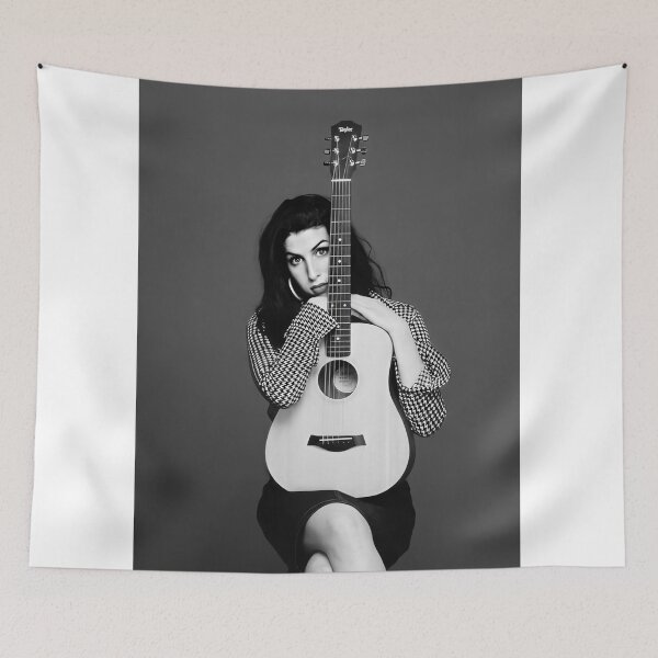Item preview, Cute Musical Amy Portrait Playing Guitar Poster designed and sold by regiolapa.