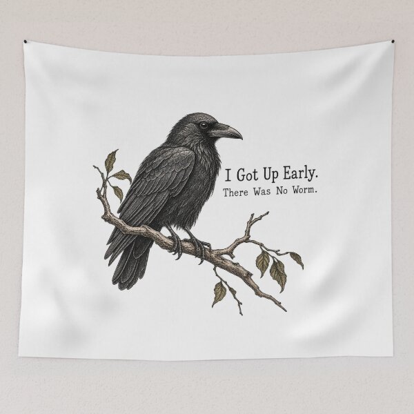 Item preview, I Got Up Early, There Was No Worm Funny Bird Shirt designed and sold by ABprintstudio.