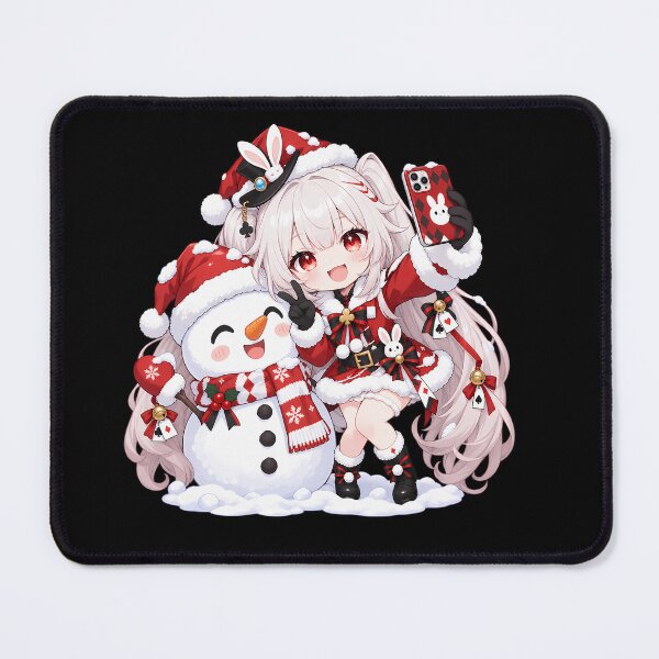 Item preview, Sparxie Honkai Star Rail Christmas Chibi Snowman Selfie designed and sold by mildaclairmo.