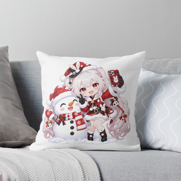 Item preview, Sparxie Honkai Star Rail Christmas Chibi Snowman Selfie designed and sold by mildaclairmo.