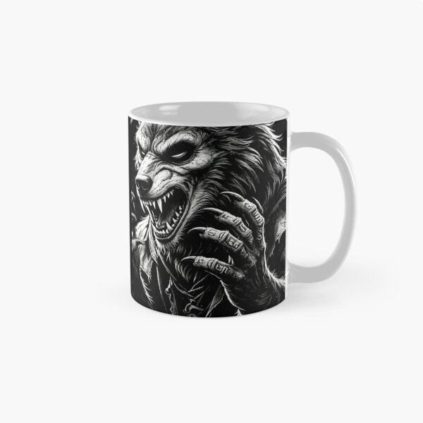 Item preview, Dark Fantasy Emblem – Mad Werewolf Feral Beast designed and sold by Mggtz.