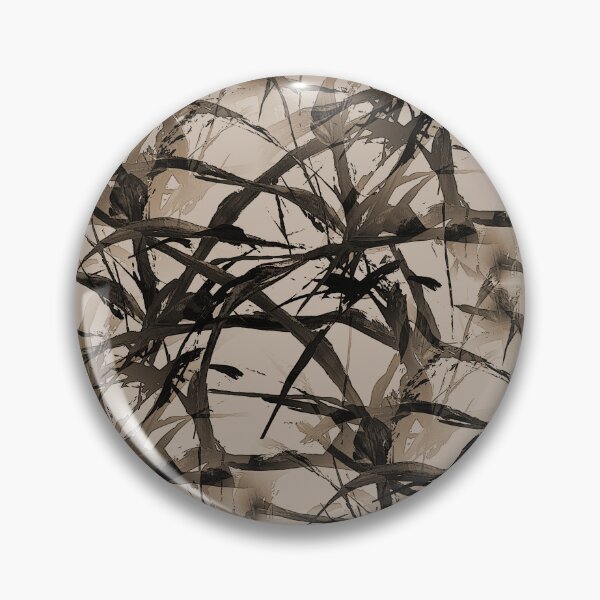 Item preview, Foliage Short Grass Abstract in Black and Brown designed and sold by Artistestella.