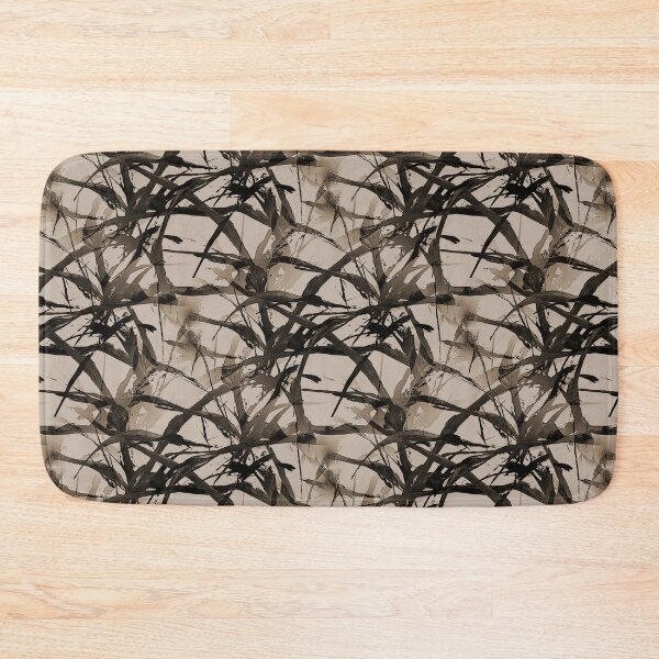 Item preview, Foliage Short Grass Abstract in Black and Brown designed and sold by Artistestella.