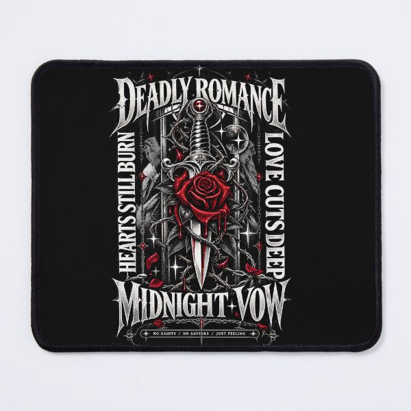 Item preview, DEADLY ROMANCE — Hearts Still Burn designed and sold by Shirt-Happenz.