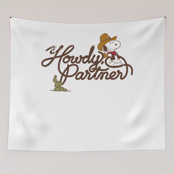 Item preview, Snoopy Howdy Partner Cowboy Western Peanuts designed and sold by LittleMamastore.