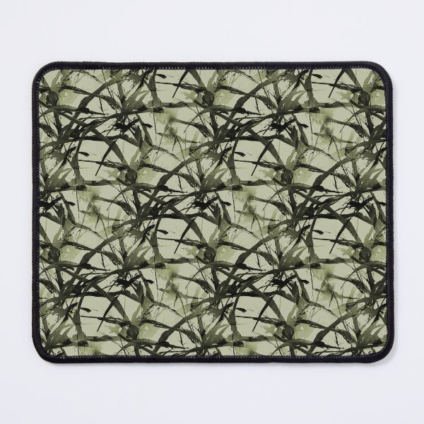 Item preview, Foliage Short Grass Abstract in Black and Green designed and sold by Artistestella.