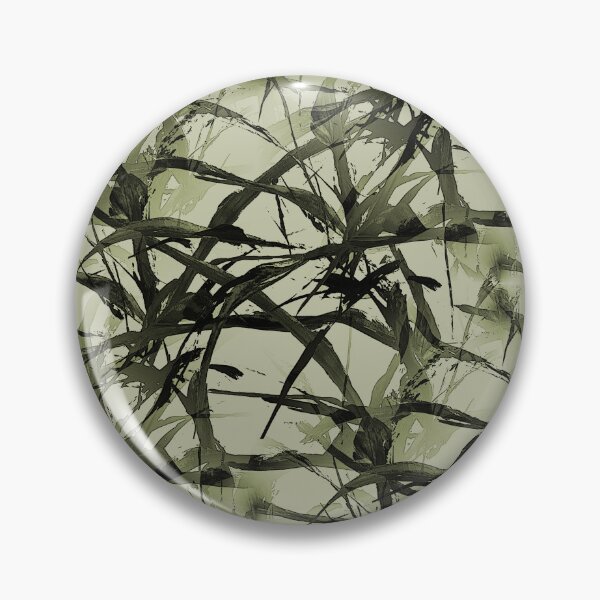Item preview, Foliage Short Grass Abstract in Black and Green designed and sold by Artistestella.