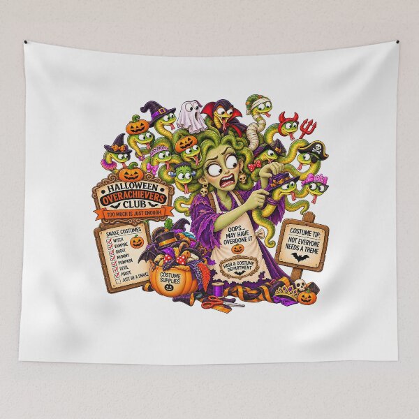 Item preview, ⚡HALLOWEEN OVERACHIEVERS CLUB - Mari Medusa's Hair & Costume Department designed and sold by WheelieGdArt.