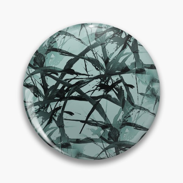 Item preview, Foliage Short Grass Abstract in Black and Teal designed and sold by Artistestella.
