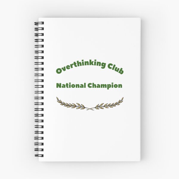 Item preview, Overthinking Club National Champion Funny Retro Varsity designed and sold by Jelicint.