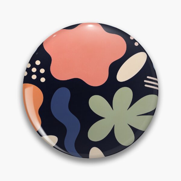 Item preview, Abstract Mid Century Floral Cutout Pattern designed and sold by FestivityFinds.