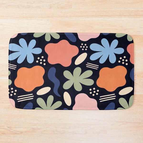 Item preview, Abstract Mid Century Floral Cutout Pattern designed and sold by FestivityFinds.