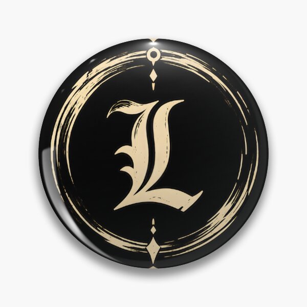 Item preview, L Lawliet Death Note Dark Gothic Symbol designed and sold by QubekShop.
