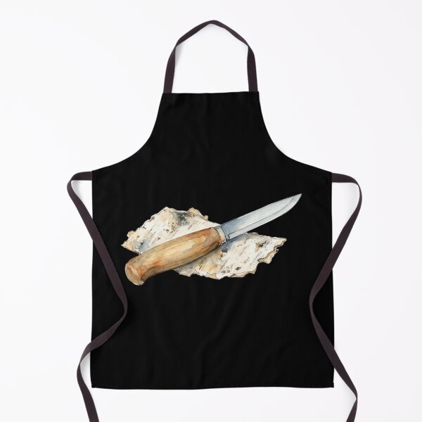 Item preview, Traditional Bushcraft Knife Watercolor Illustration Art designed and sold by bvdesignart.