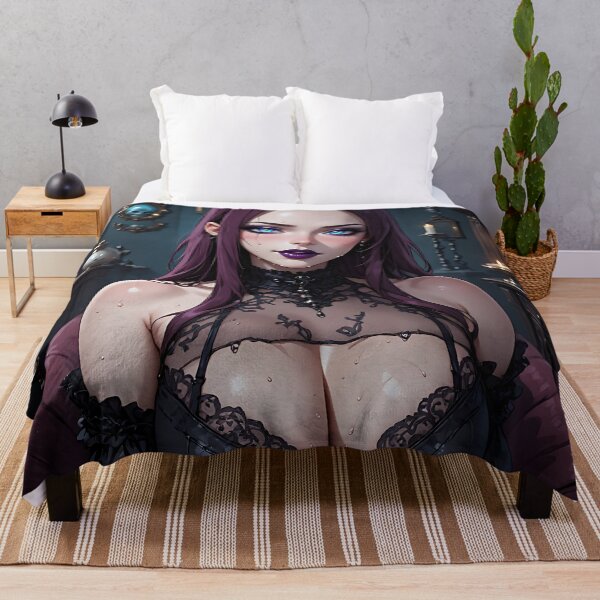 Item preview, Hot Halloween Anime Babe Goth Mommy Waifu Woman designed and sold by Your New Fixation.