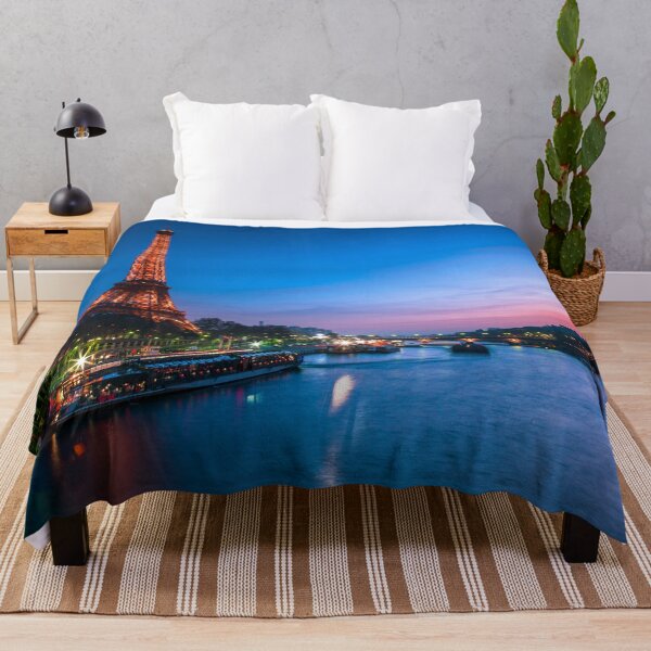 Item preview, Eiffel tower across the river Siene at dusk designed and sold by assaf.