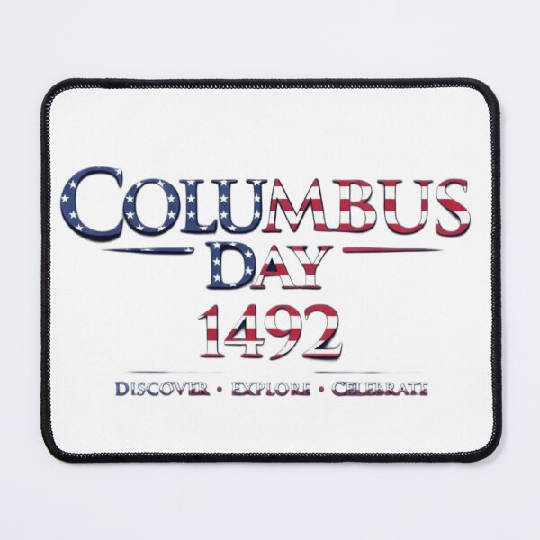Item preview, Columbus Day 1492 Patriotic USA Typography designed and sold by Nela-&-Lena.