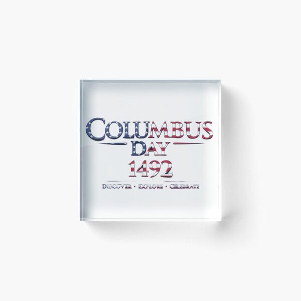 Item preview, Columbus Day 1492 Patriotic USA Typography designed and sold by Nela-&-Lena.