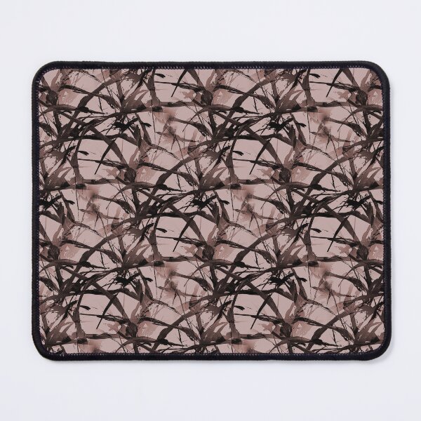 Item preview, Foliage Short Grass Abstract in Black and Peach designed and sold by Artistestella.