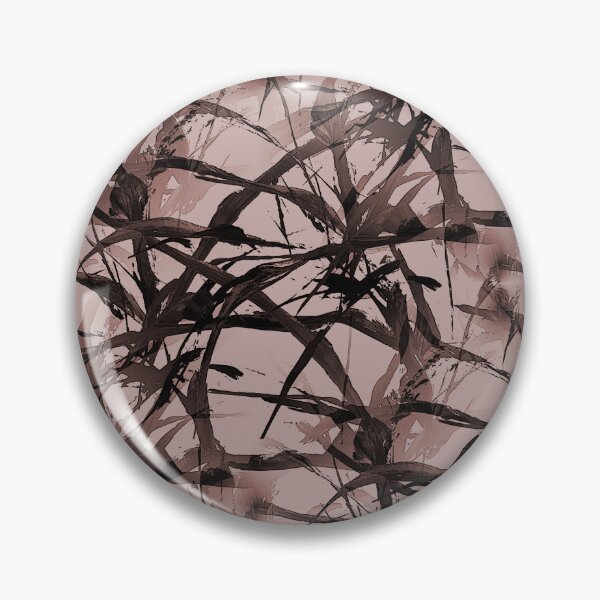 Item preview, Foliage Short Grass Abstract in Black and Peach designed and sold by Artistestella.