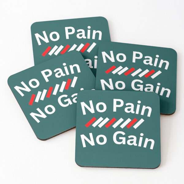 Item preview, No Pain No Gain Gym Fitness Motivational designed and sold by Shopovibe.