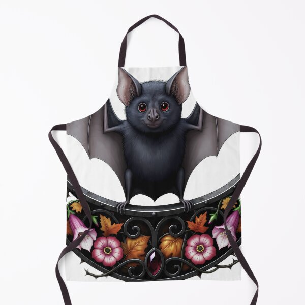 Item preview, Gothic Vampire Bat Wrought Iron Mabon Crescent designed and sold by IllumeInk.