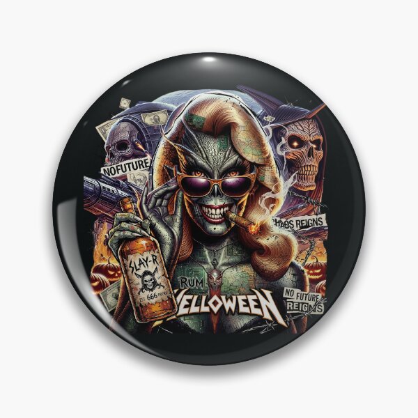 Item preview, Halloween Alien She Devil Rum Skull designed and sold by Voodoo Store Paranormal Collections.