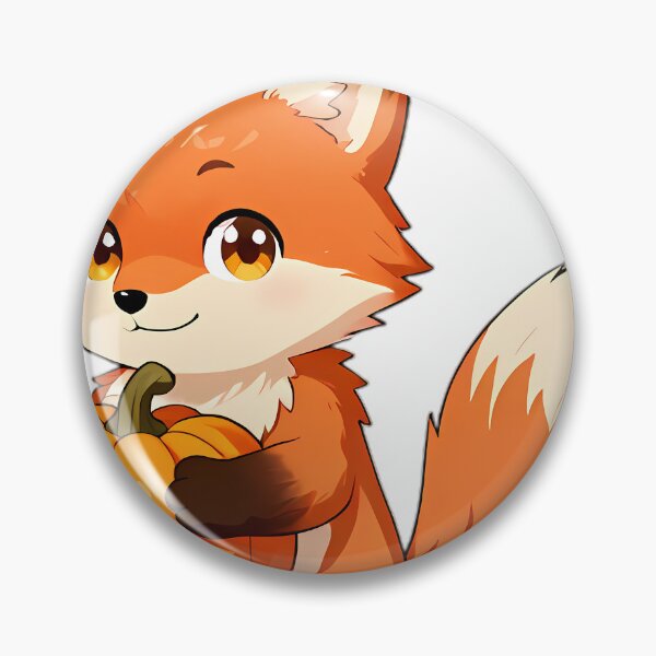 Item preview, Cute Red Fox Kit Hugging Vibrant Autumn Pumpkin designed and sold by pumsquare.