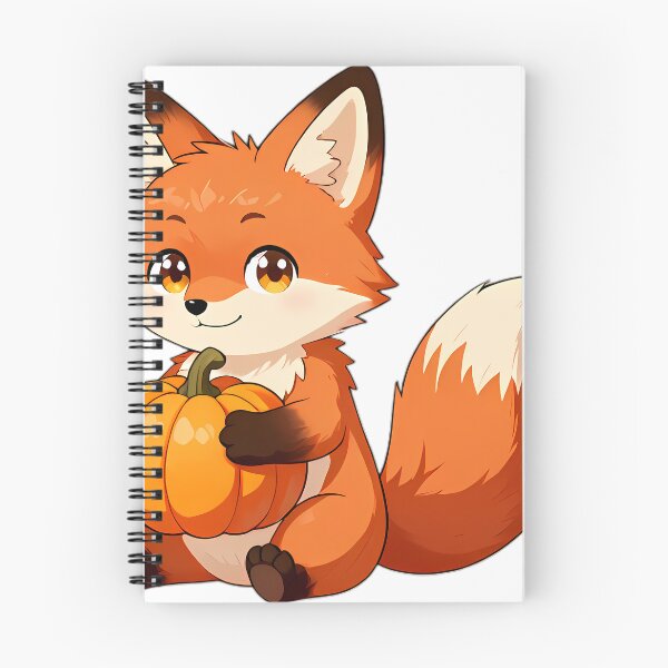 Item preview, Cute Red Fox Kit Hugging Vibrant Autumn Pumpkin designed and sold by pumsquare.